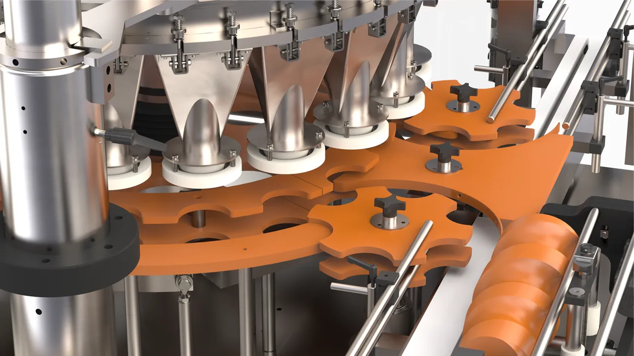 Customized Funnel For High-Speed Rotary Auger Filler