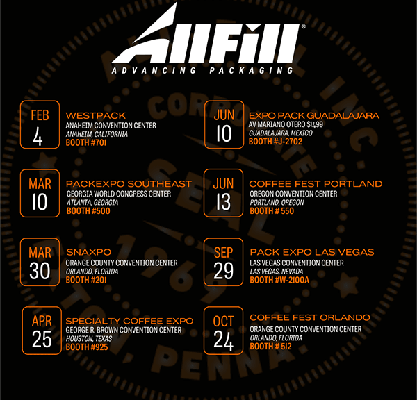 All-Fill's 2025 Trade Shows